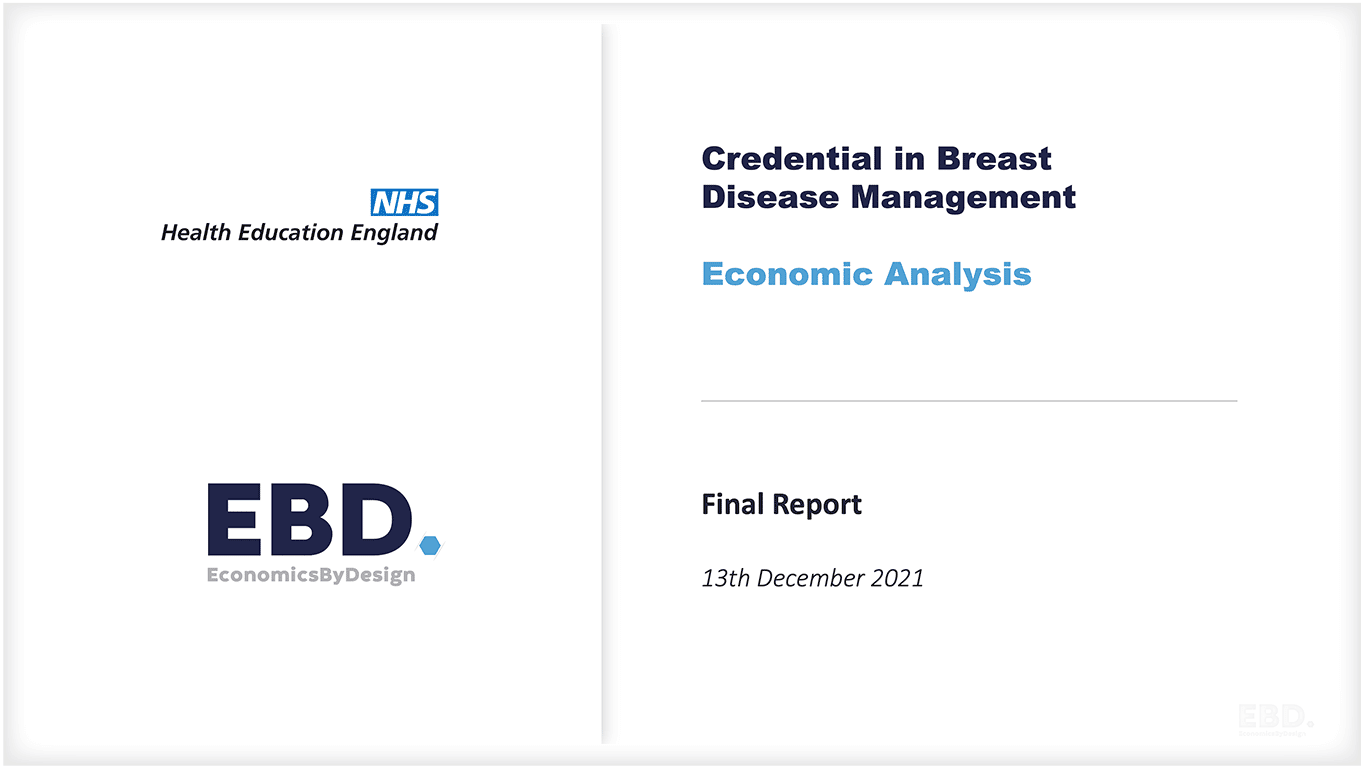 乳房临床医师资格证书经济分析 EBD